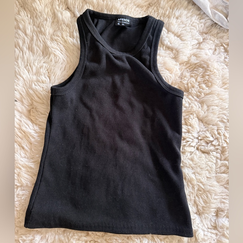 Afends women’s black tank top